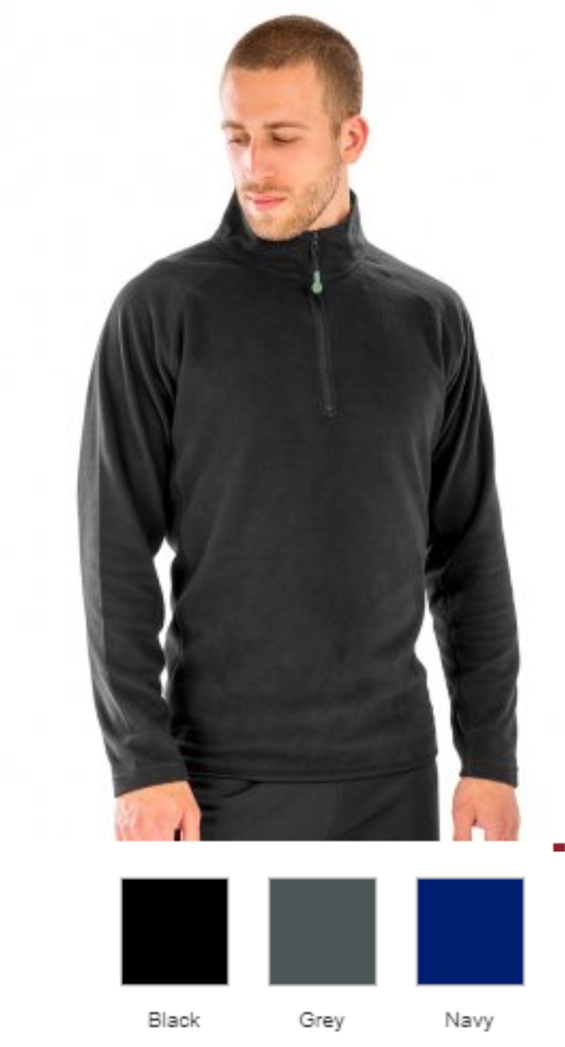 Result RS905 Genuine Recycled Zip Neck Micro Fleece - Click Image to Close